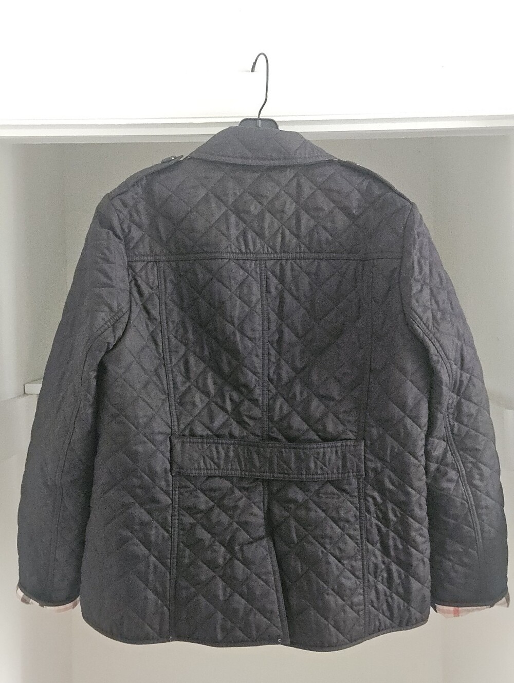 BURBERRY BRIT QUILTED BUTTON FRONT DOWN JACKET LARGE - Picture 4 of 9